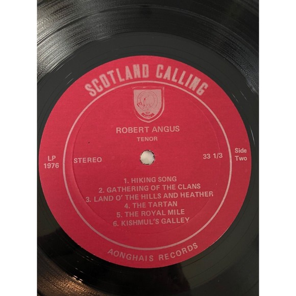 Robert Angus Tenor Scotland Calling LP 1976 Aonghais Records EX Vinyl Stereo - Picture 7 of 7
